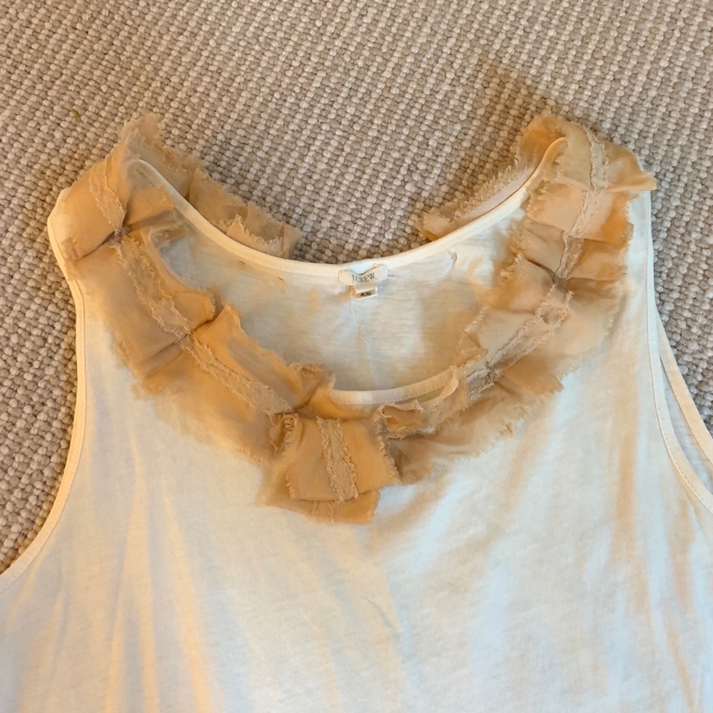 J.Crew Silk-ribbon Detail Sleeveless Top